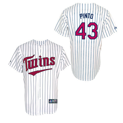 Josmil Pinto #43 MLB Jersey-Minnesota Twins Men's Authentic 2014 ALL Star Alternate 3 White Cool Base Baseball Jersey